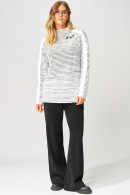 Комплекты брючные Laikony L-693 черно-белый