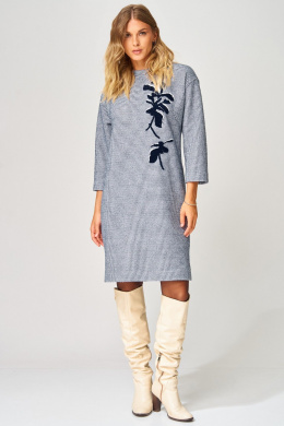 Платья Laikony L-183 сине-белый