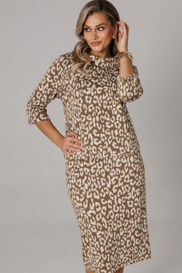 Комплекты юбочные Anastasia 1303 кофейный_принт