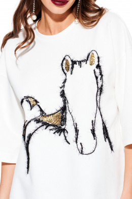 Джемперы ELLETTO LIFE 3938 молочно-золотой