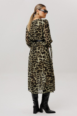 Платья Anelli 1733 зеленый_леопард