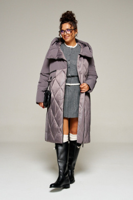 Пальто Beautiful&Free 8023 дымчато-лиловый