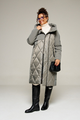 Пальто Beautiful&Free 8023 серый