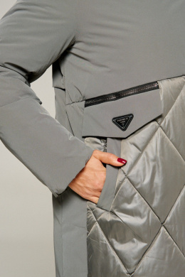 Пальто Beautiful&Free 8023 серый