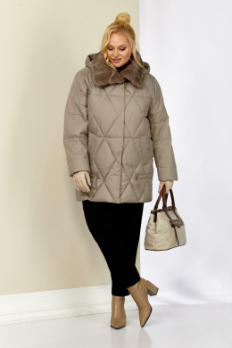 Куртки Shetti 2207 бежево-серый