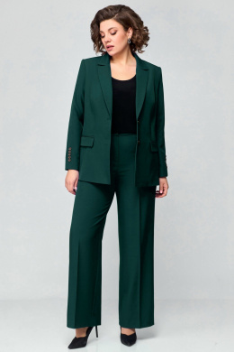 Брючные костюмы Мишель стиль 1177 т.зеленый