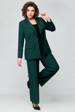 Брючные костюмы Мишель стиль 1177 т.зеленый