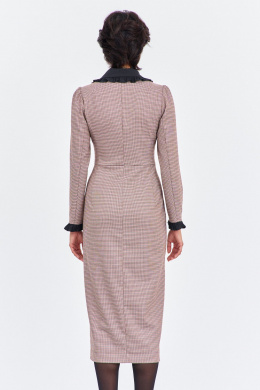 Платья FLAIM 2017 пыльно-розовый_черный