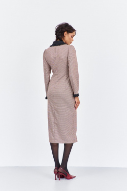 Платья FLAIM 2017 пыльно-розовый_черный