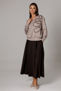 Комплекты юбочные Ларс Стиль 1172 бежево-коричневый