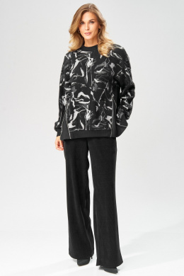 Джемперы Laikony L-104 черно-серый