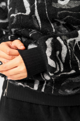 Джемперы Laikony L-104 черно-серый