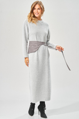 Платья Laikony L-573 серый_зигзаг