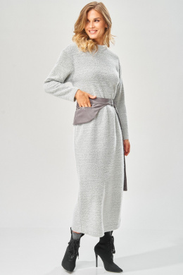 Платья Laikony L-573 серый_зигзаг