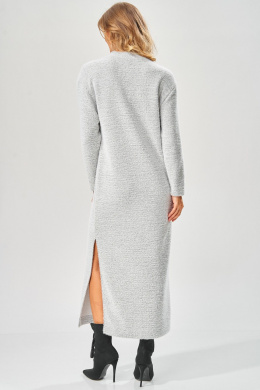 Платья Laikony L-573 серый_зигзаг