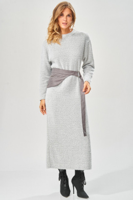 Платья Laikony L-573 серый_зигзаг