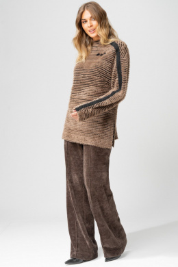 Брюки Laikony L-693-2 капучино+кант