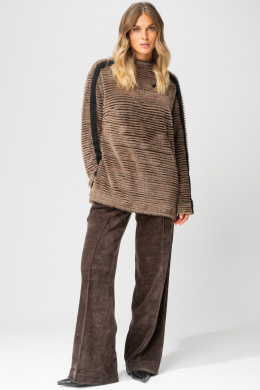 Брюки Laikony L-693-2 капучино+кант