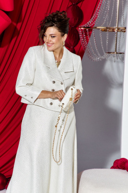 Комплекты юбочные Vittoria Queen 27223 молочно-серебристый