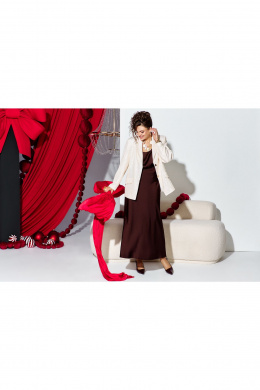 Комплекты юбочные Vittoria Queen 27233 кремово-шоколадный