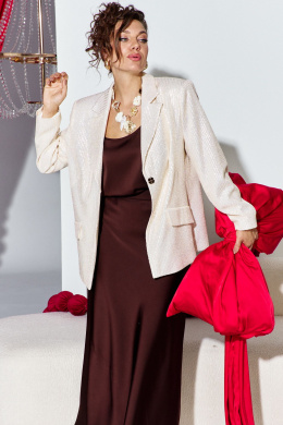 Комплекты юбочные Vittoria Queen 27233 кремово-шоколадный