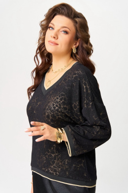 Джемперы Fita 20721 черно-золотистый