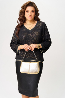 Джемперы Fita 20721 черно-золотистый