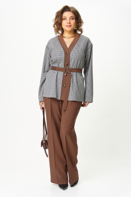 Комплекты брючные Aira Style 24244 шоколад