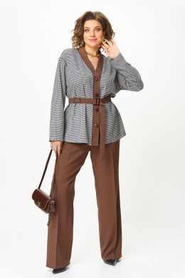 Комплекты брючные Aira Style 24244 шоколад