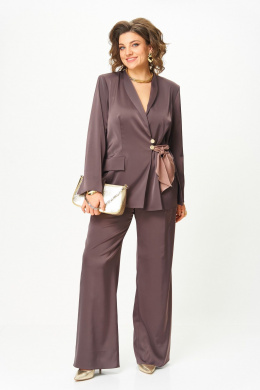 Брючные костюмы Aira Style 24243 шоколад