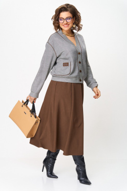 Комплекты юбочные Aira Style 24131 коричневый