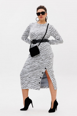 Платья Anelli 1755 серая_магия