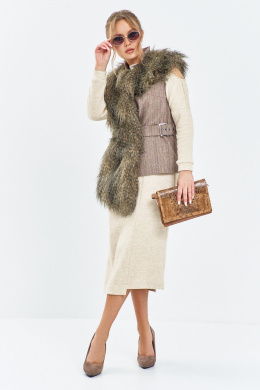 Жилеты Euromoda 657 коричневый