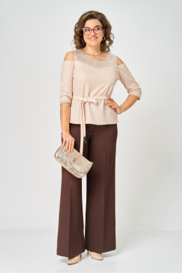 Орхидея 1635 бежевый, коричневый