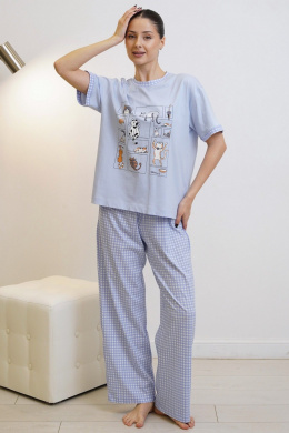 Купалинка 42600G.158-164 к.голубой,клетка