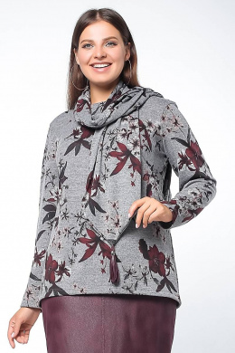 La rouge 3178 серый-(цветы)