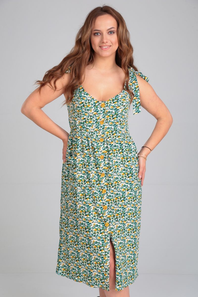 Michel chic 2130 зеленый-цветы