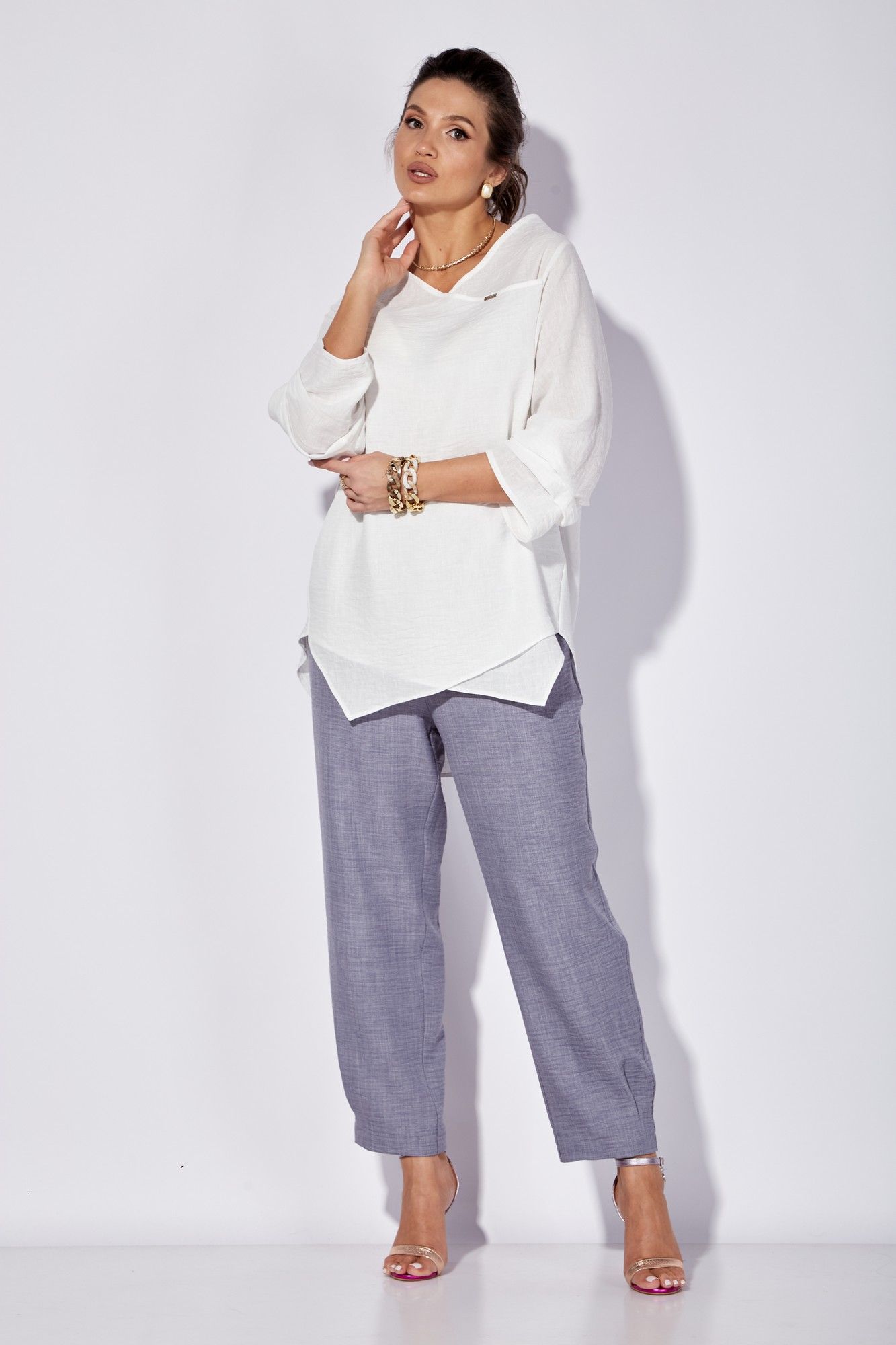 Anastasia 1101 белый/голубой