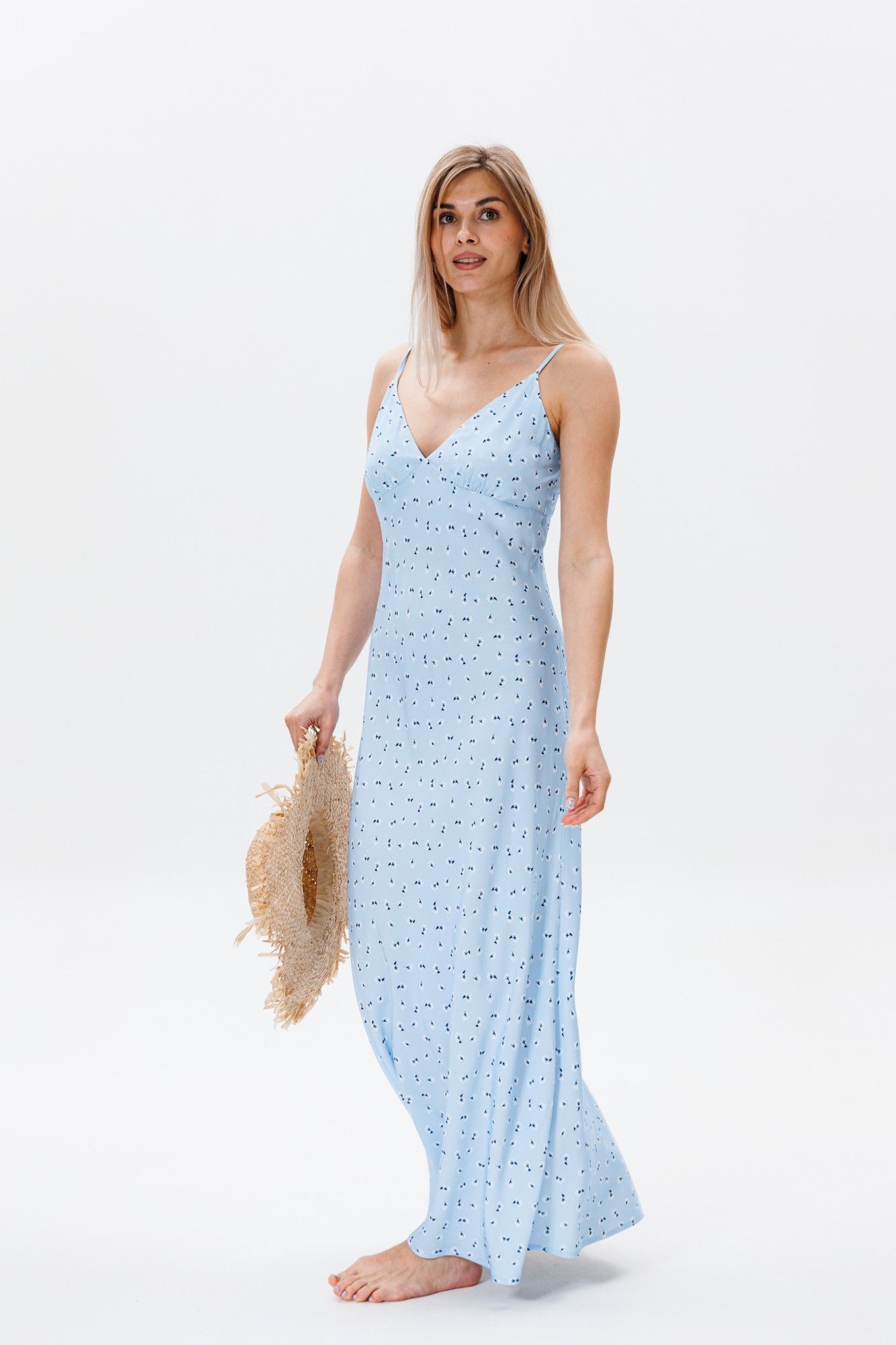 FAMA F09-03В голубой_с_ цветами