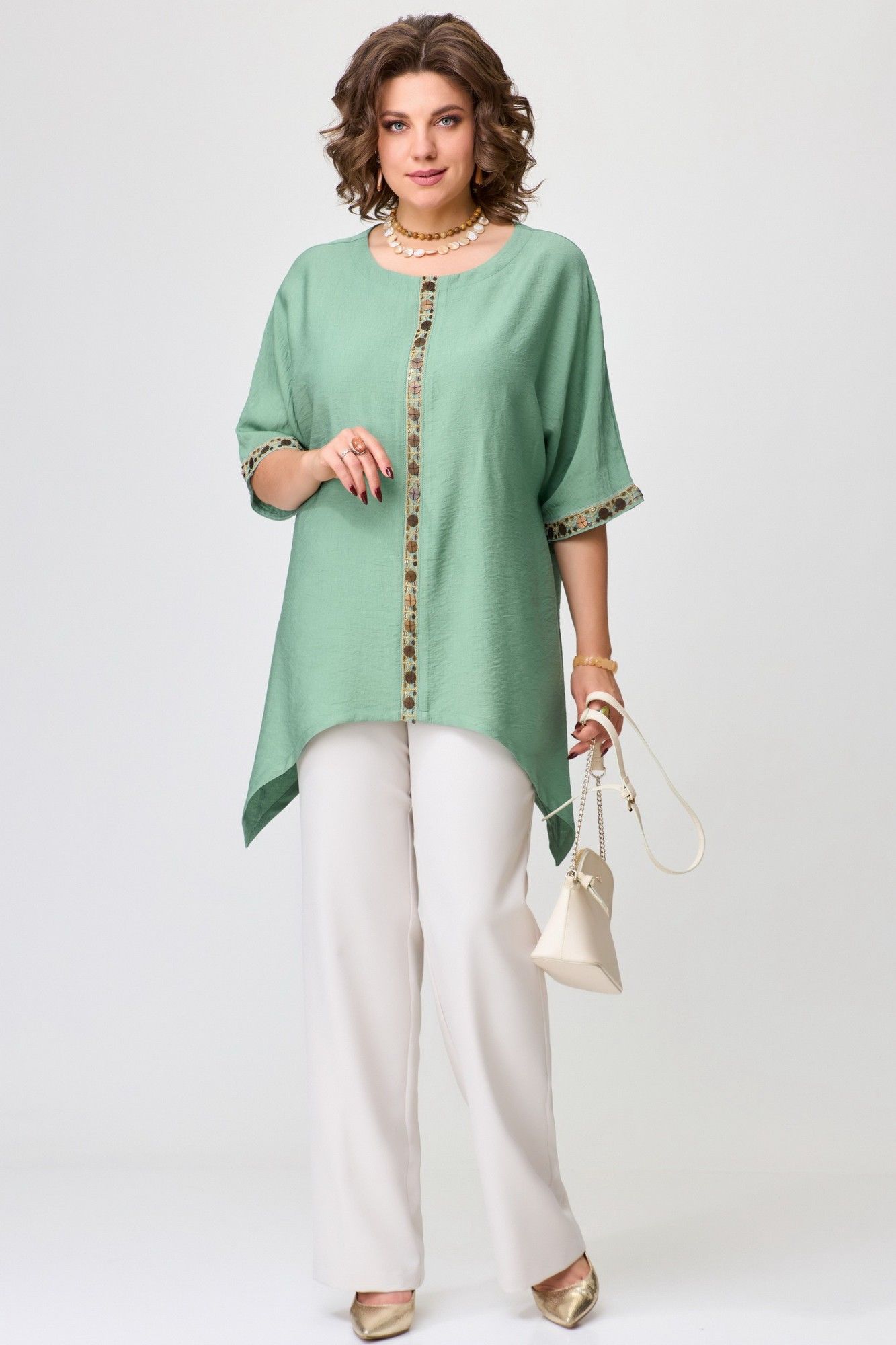 Fita 1602 бежевый + зеленый