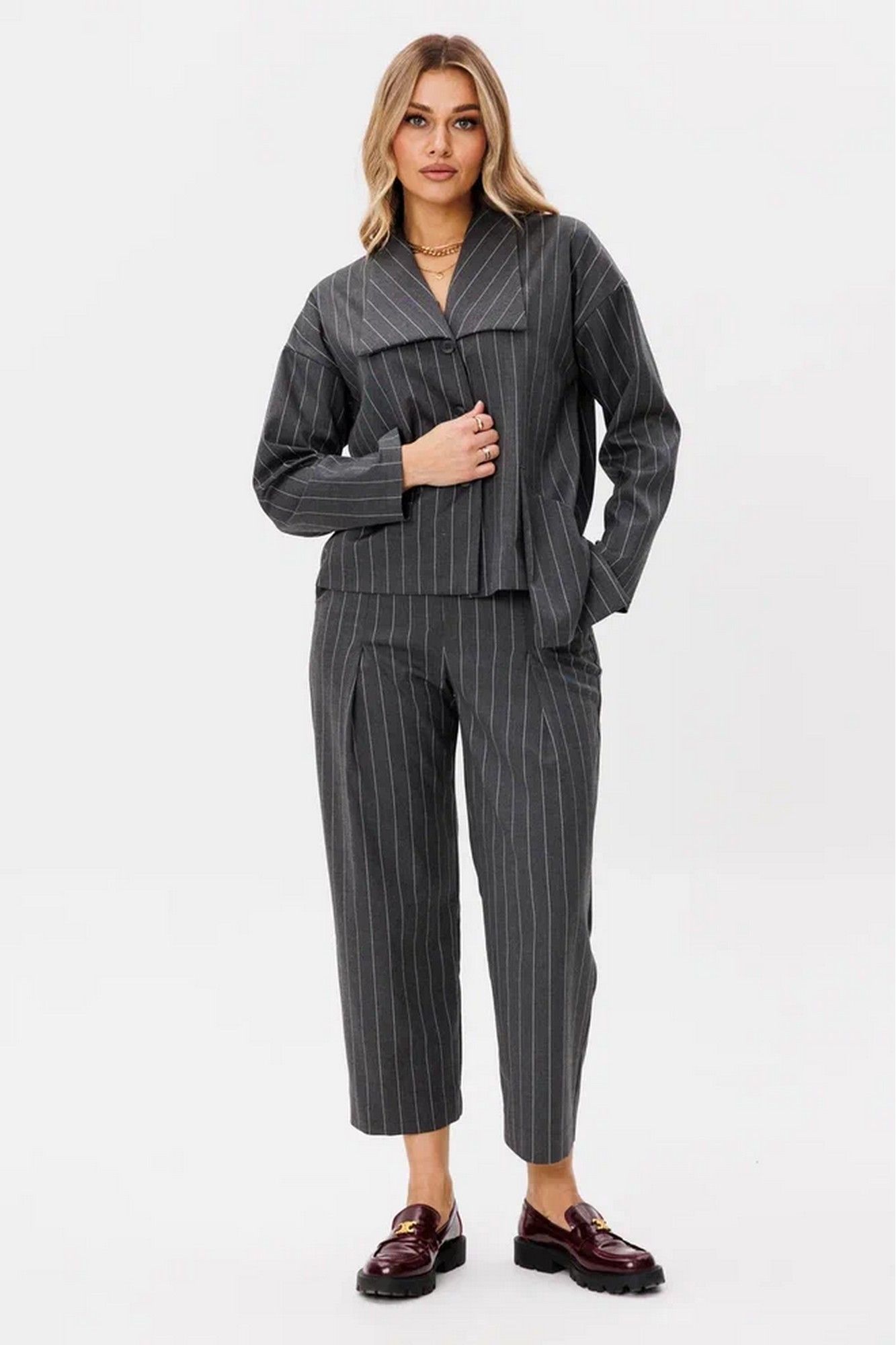 Amberа Style 2098 серый полоска