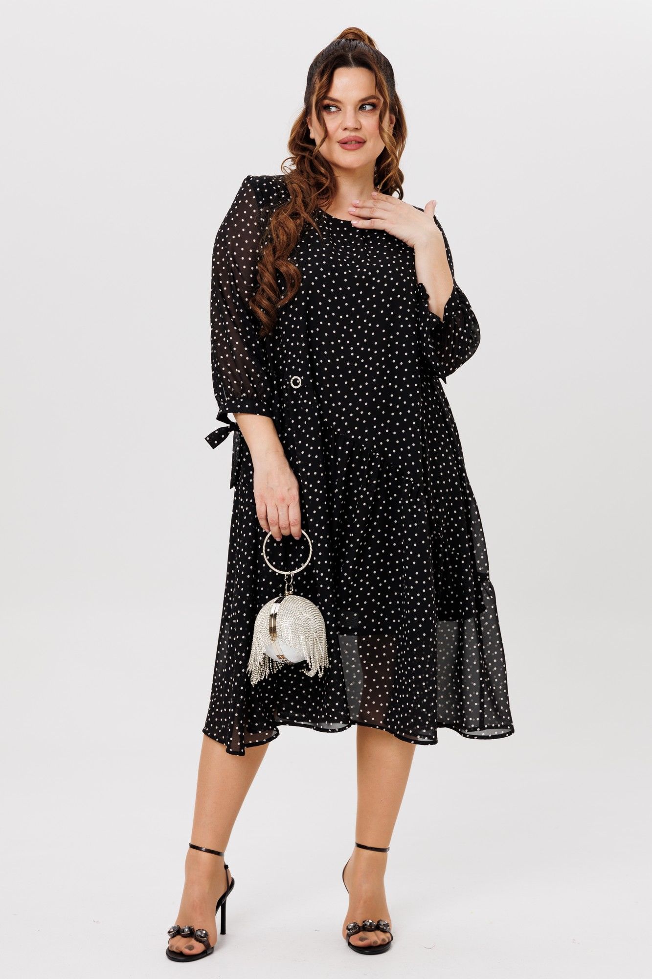 Michel chic 2164 черный,горох