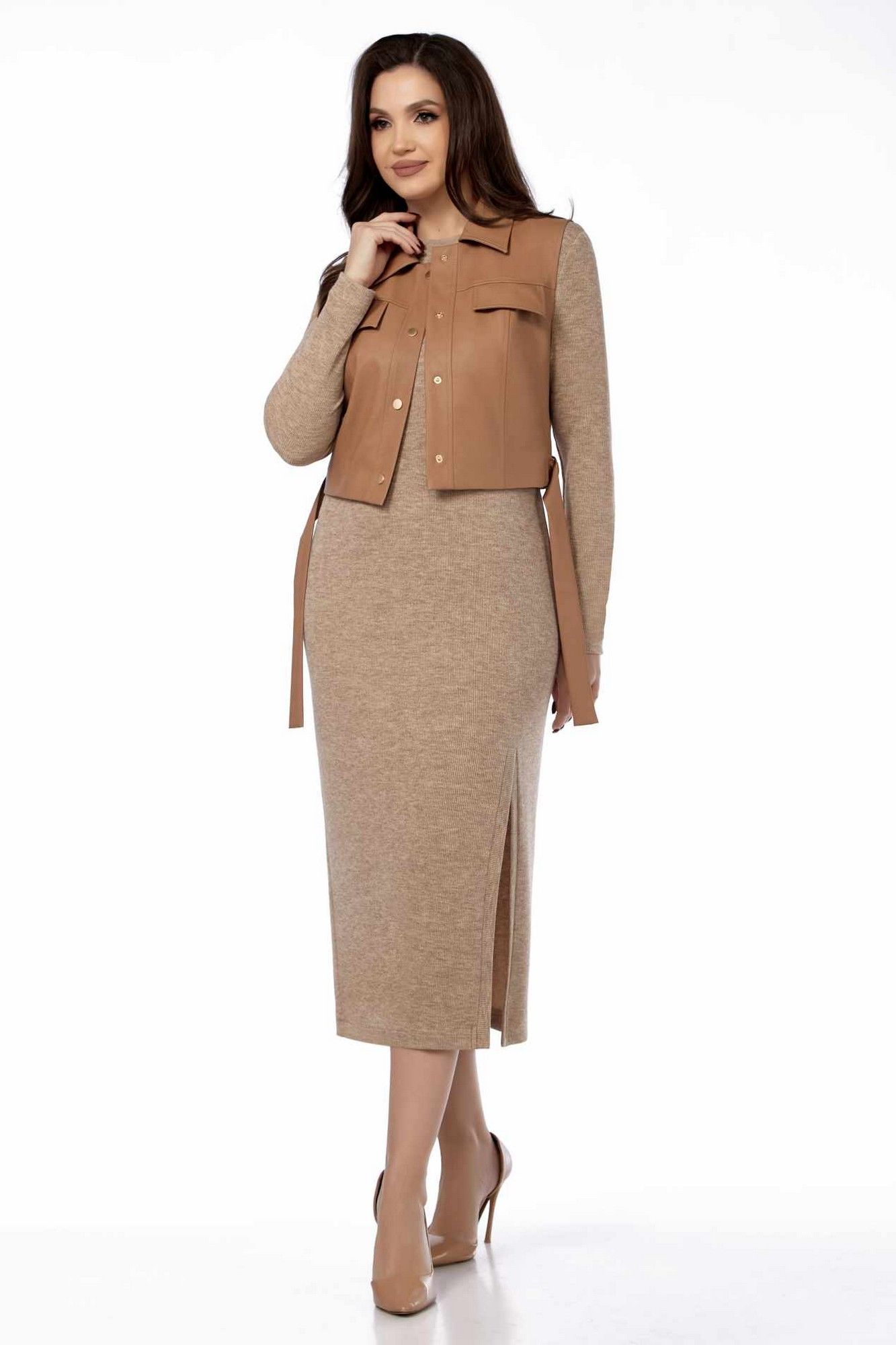 LEANNA-STYLE 9010-1 бежевый_ коричневый