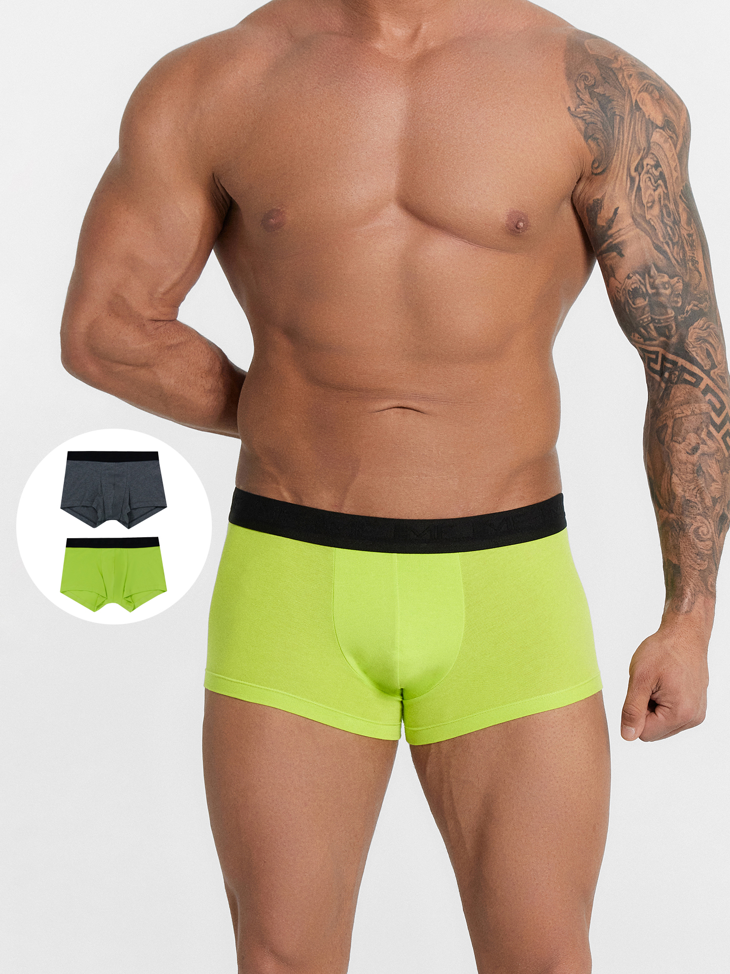 Mark Formelle 411215-2/25-5146Ц-5 зеленый_лайм_серый_меланж_4348_F