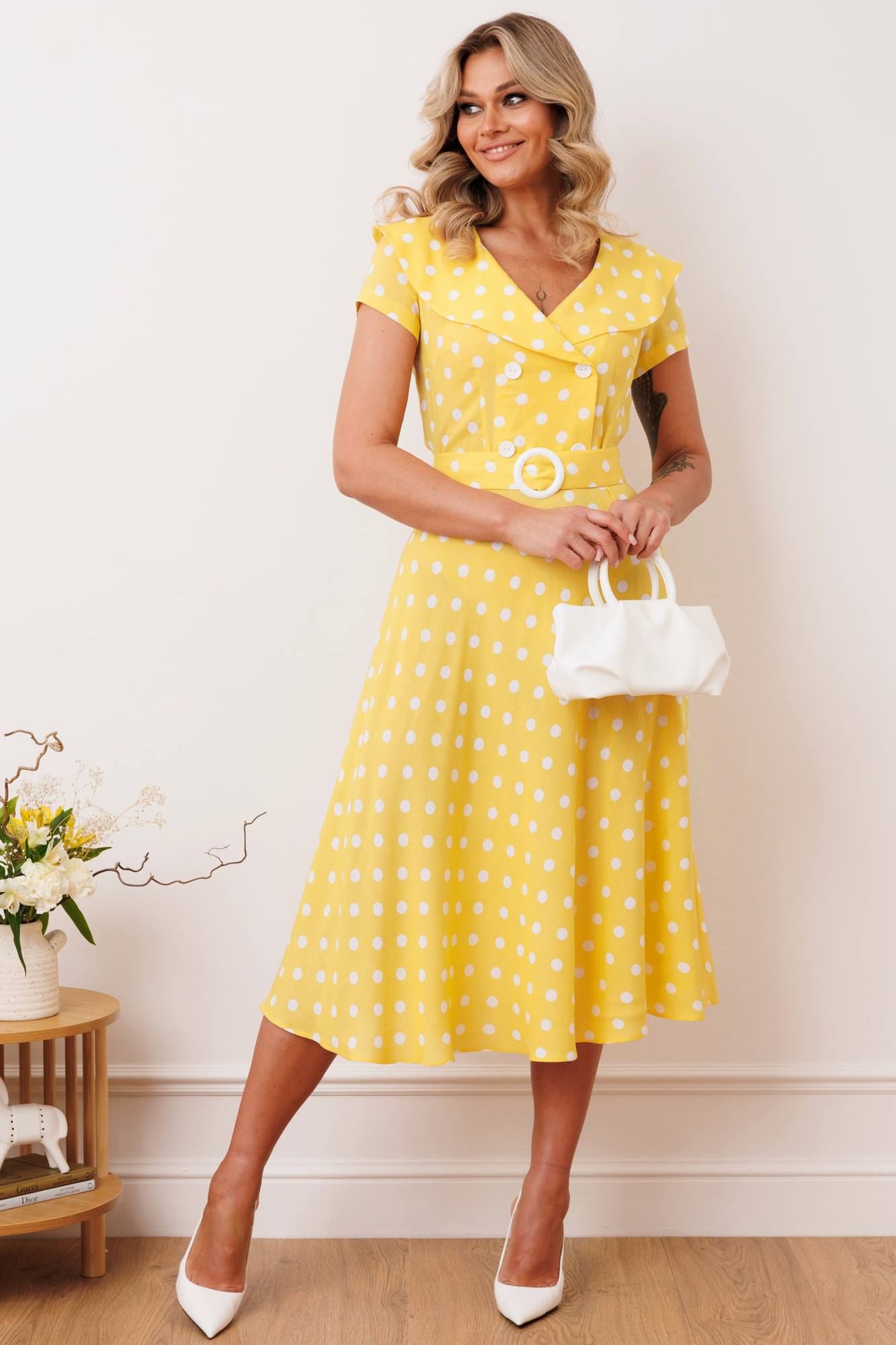 Мода Юрс 2690 желтый_горох