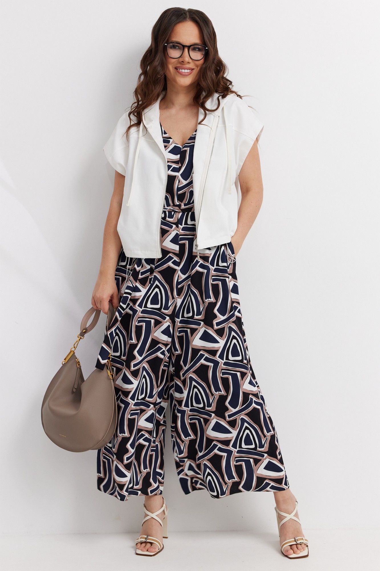 Магия моды 2600 сине-бежевый+ белый