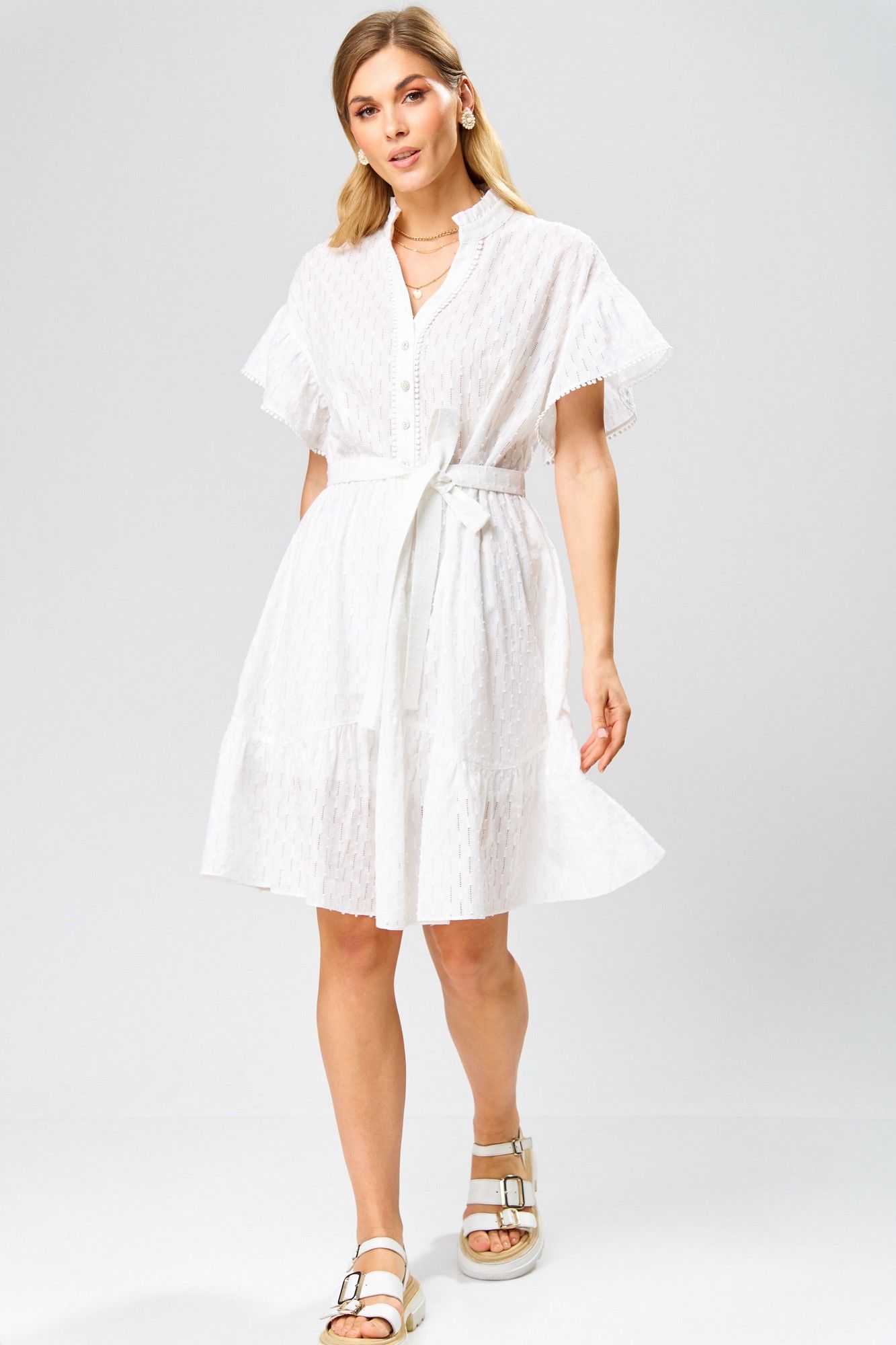 Laikony L-123 молочный/шитье-с-полоской