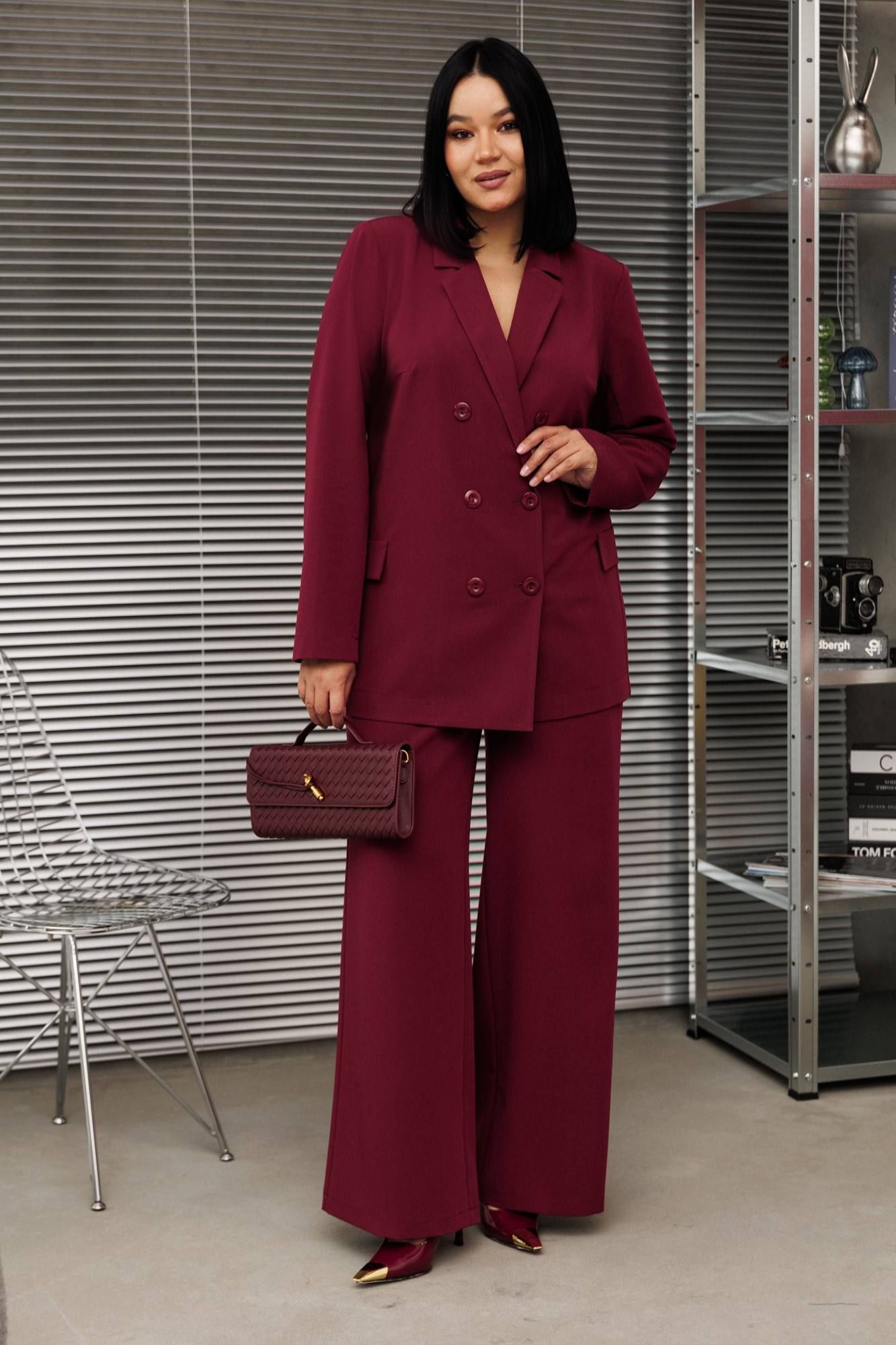 
Брюки, жакет Anastasia 1095.2 бордо