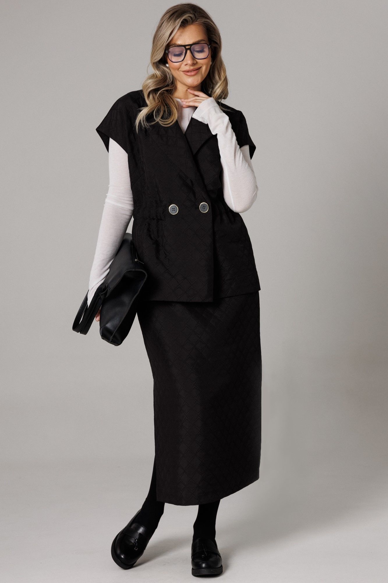 
Жилет, юбка Anastasia 1305 черный