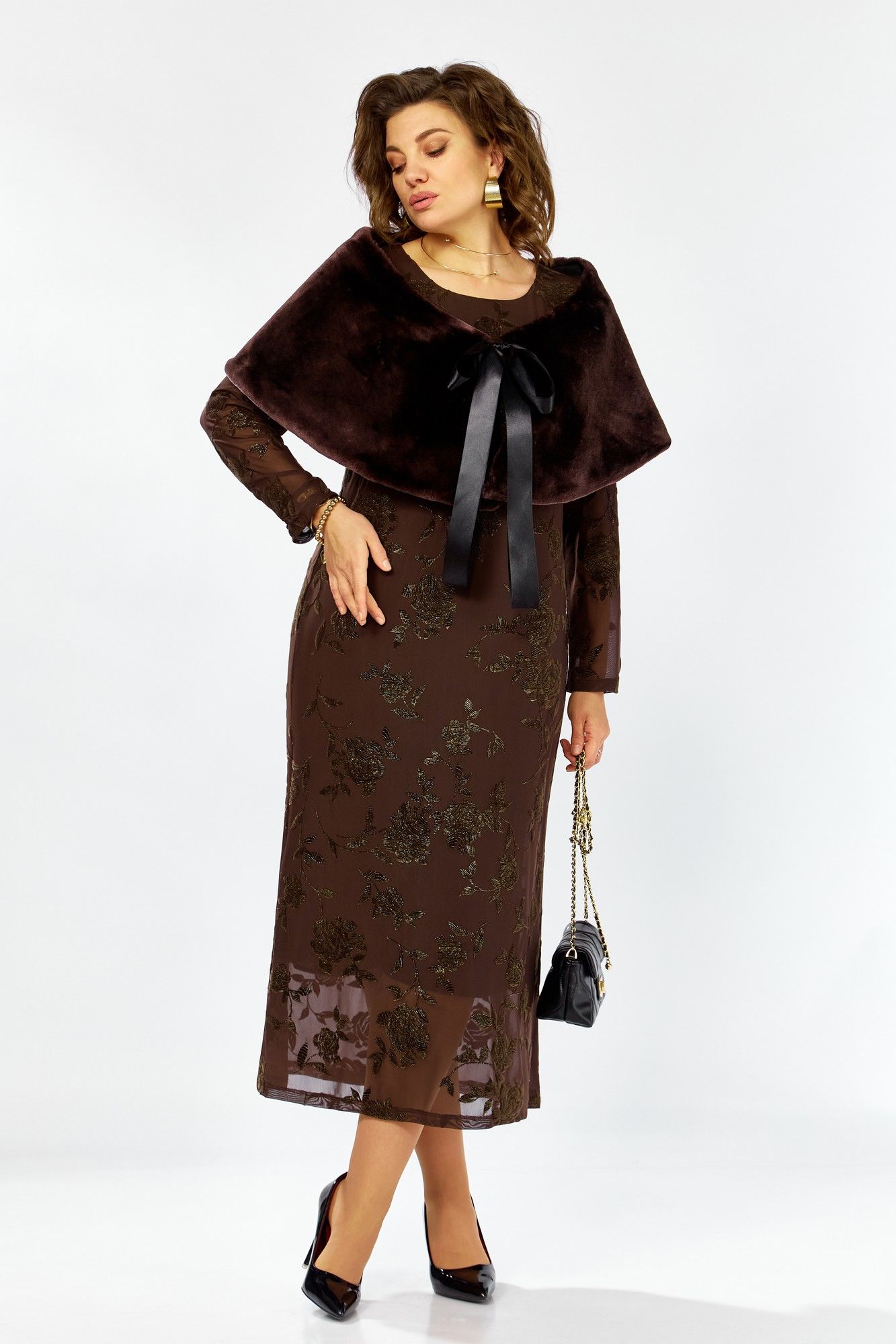 Болеро, платье Lady Secret 25307 коричневый 3